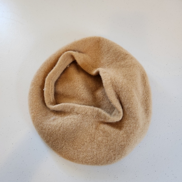 Classic Brown Wool French Beret for Women Soft Slouchy Winter Hat Vintage Soft - Picture 4 of 5